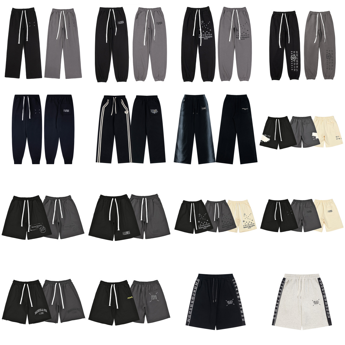 Maison Margiela pambıq şalvar - kişi və qadın üçün düz kəsik