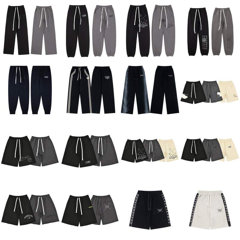 Cross-Border High-Quality Maison Margiela Pure Cotton Men's Loose Pants and Women's Straight-Leg Pants of the Same Style