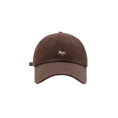 可愛百搭小狐狸刺繡棒球帽男女同款春夏韓版街頭時尚鴨舌帽顯臉小