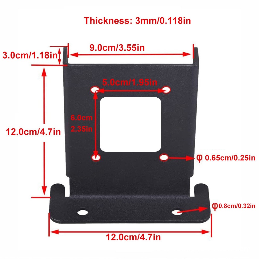 Kit de Anclajes de Soporte para Postes de Madera de Ángulo Recto 4 Piezas para Cenadores de Exterior image 3