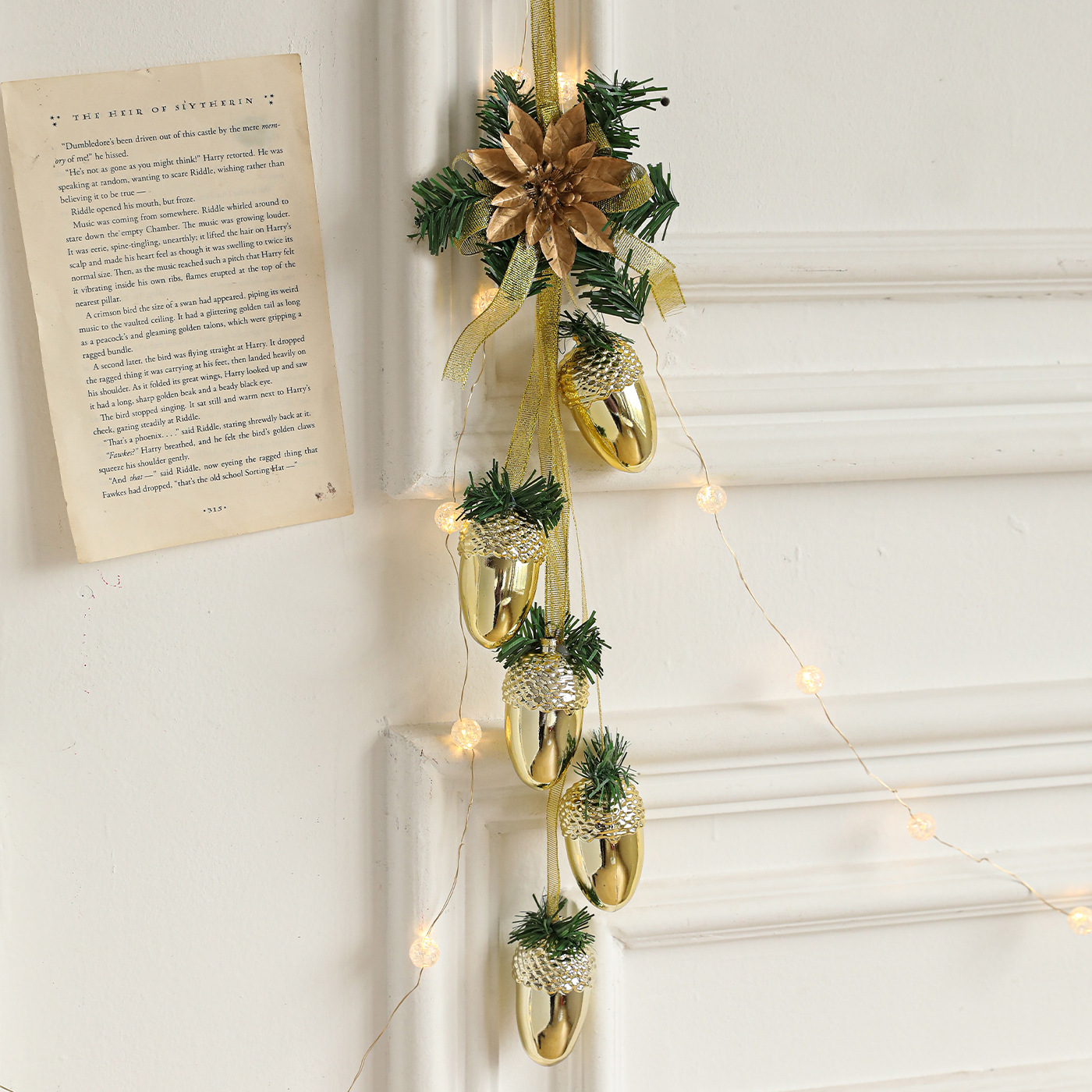 Navidad transfronteriza decoración de plástico brillante pin colgante ventana colgante puertas colgantes diseño de muebles de atmósfera de vacaciones