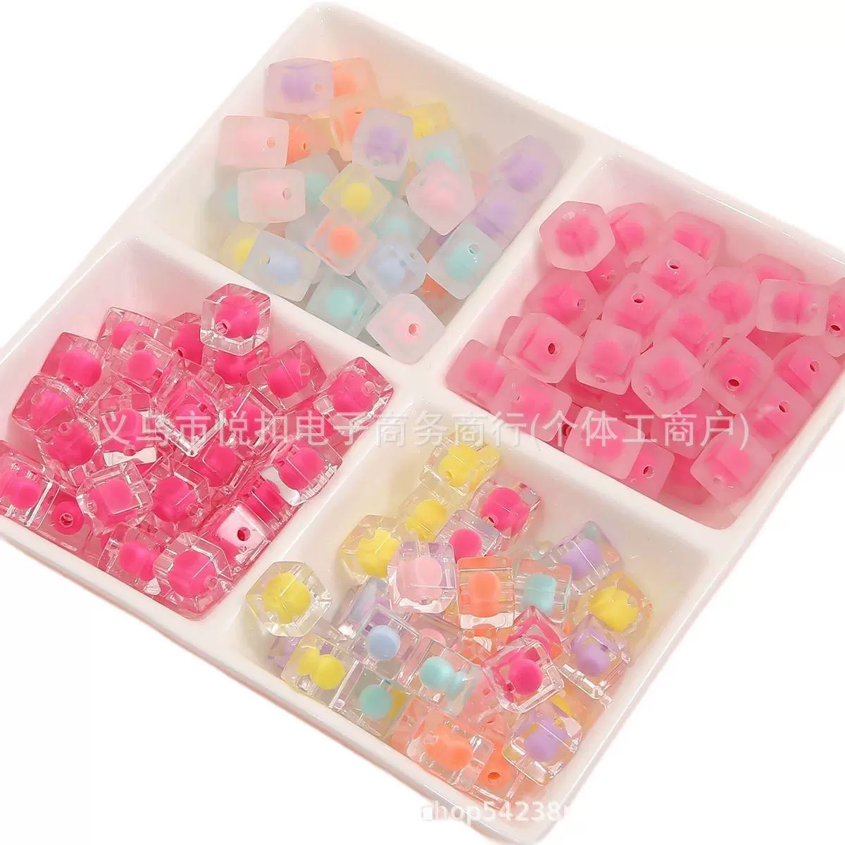 Acrylic beads, beaded bracelet handmade, mobile phone, necklace, accessory, creative accessories, 12mm, DIY
