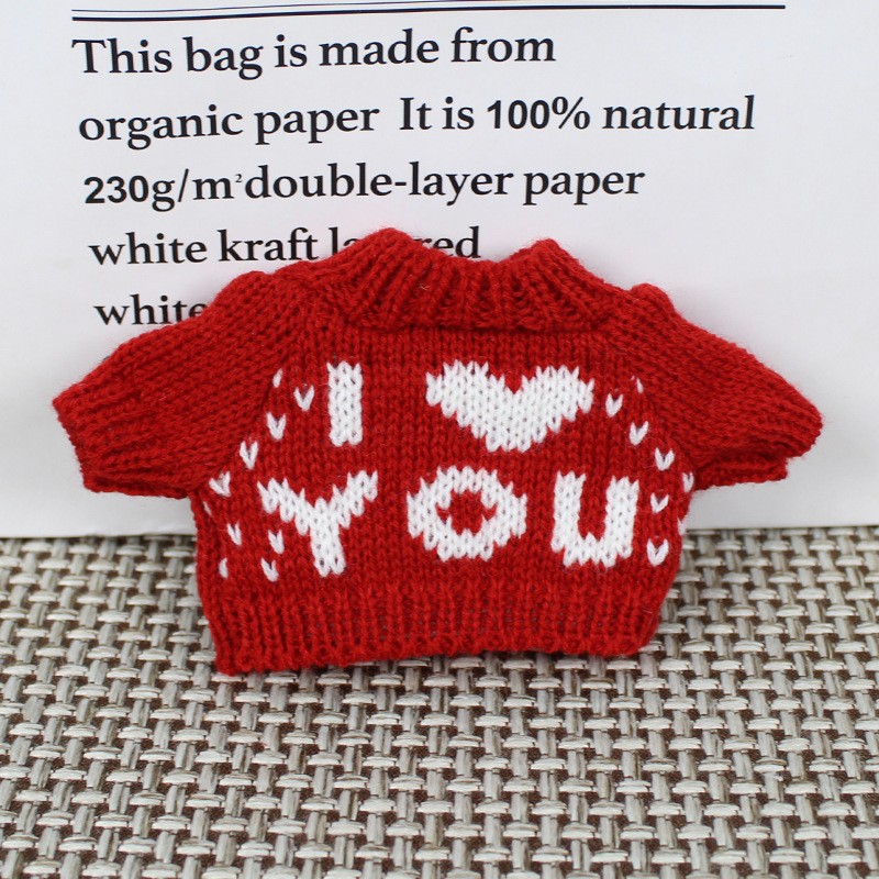 Teddy Bear muñeca reemplazo suéter 20cm ropa de bebé al por mayor Teddy Bear jefe perro muñeca de algodón juguetes accesorios de ropa