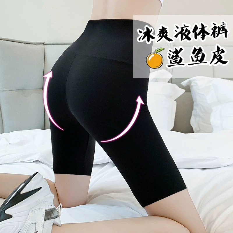 Шорты с низом из кожи акулы Женская верхняя одежда Летние тонкие брюки Облегающие брюки Барби для верховой езды Эластичные штаны с акулами для йоги