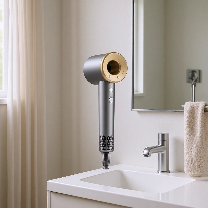 A Certain High-End Hair Dryer with High-Speed Hair Dryer for Hair Salons and Household High-Power Negative Ion Bladeless Hollow Hair Dryer Upgrade