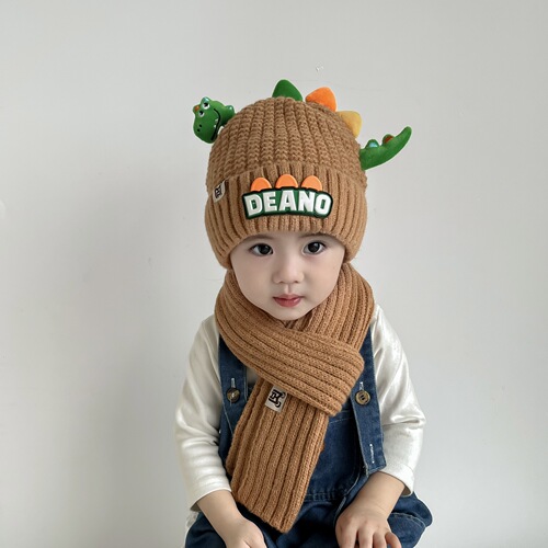 Children's hats for boys in autumn and winter, cute and super cute knitted woolen hats for girls, windproof ear protection, baby thickened warm hats