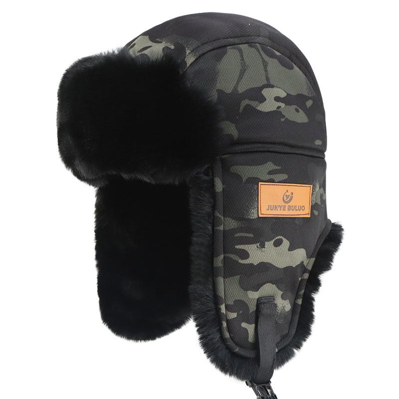 Gorro de invierno grueso Thunderbolt gorro de esquí protector de orejas al aire libre protector de frío y calentamiento gorra de cabeza transfronteriza unisex