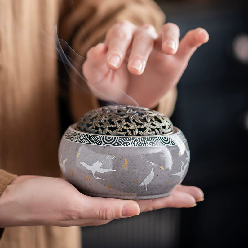 Новый продукт, курильница с краном, маленькая курильница, бытовая курильница для ароматерапии в помещении, чайная церемония для Будды, Дзен, керамические украшения для благовоний