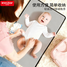 亚马逊便携式防水隔尿垫婴儿户外可折叠换尿布垫子出行隔尿垫跨境