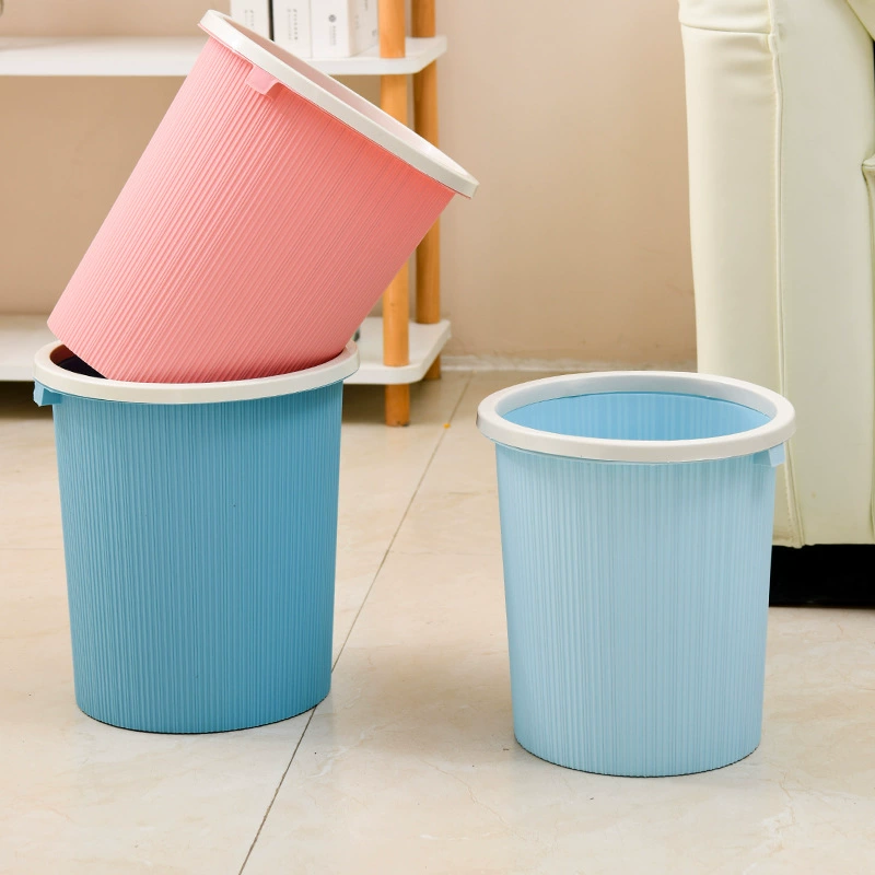 Корзина для мусора дома простой обжимной круг большой толстый кухонный мусорный бак большой емкости и высокая стоимость офисная бумажная корзина