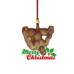 クロスボーダーの新型欧米のクリスマスの黒人はクリスマスツリーのアクリルの装飾品の車載のペンダントを掛けます。