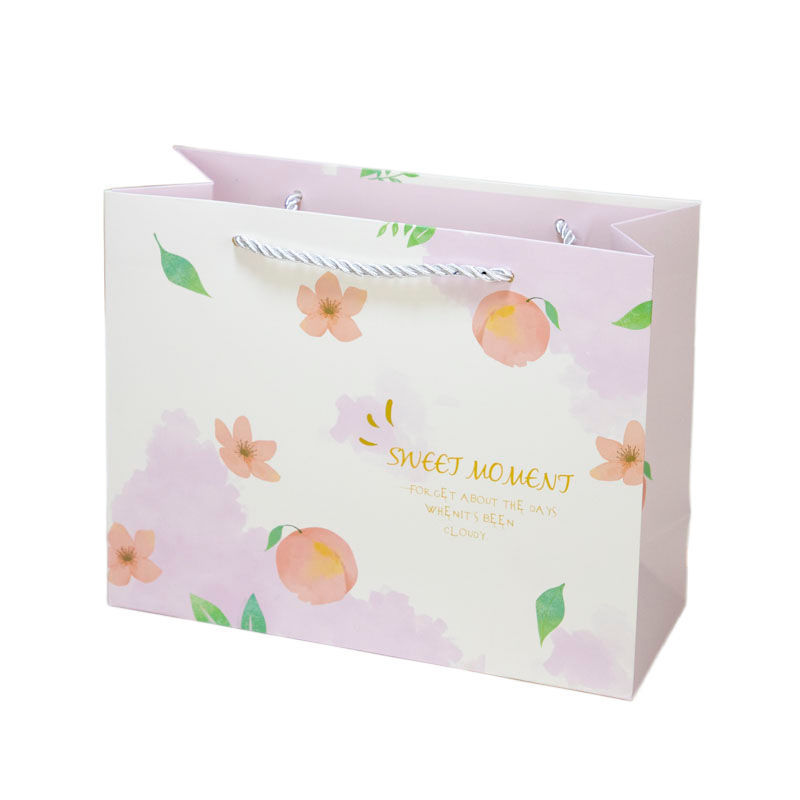 Bolsa de papel de frutas coloridas bolsa de regalo bolsa de papel de embalaje ins bolsa de viento bolsa de regalo simple fresco portátil de alta gama