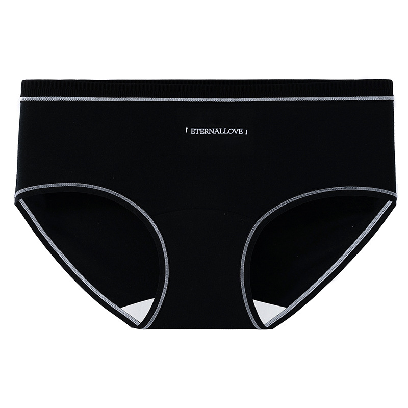 Ropa interior de mujer calzoncillos sin costuras de entrepierna antibacteriana de algodón puro primavera y verano nueva ropa interior de cintura media de algodón para bebés de clase A para niñas