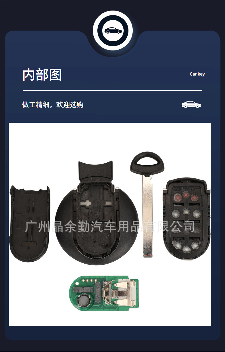 For BMW MINI mini F55/F57/F60/Hatch car key remote control 315/433Mhz ID49