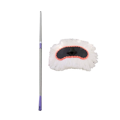 Car cleaning tools — Telescopic Car Brush - 2m-crescent-white-silk-car-wash-brush
