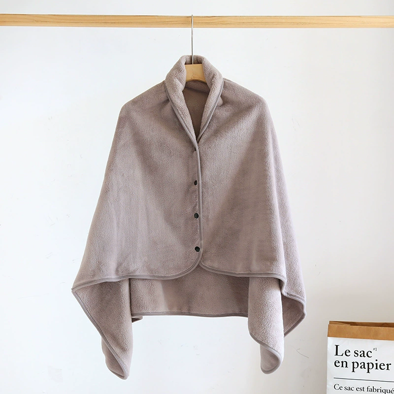 Flannel cloak, duvet, winter trench coat