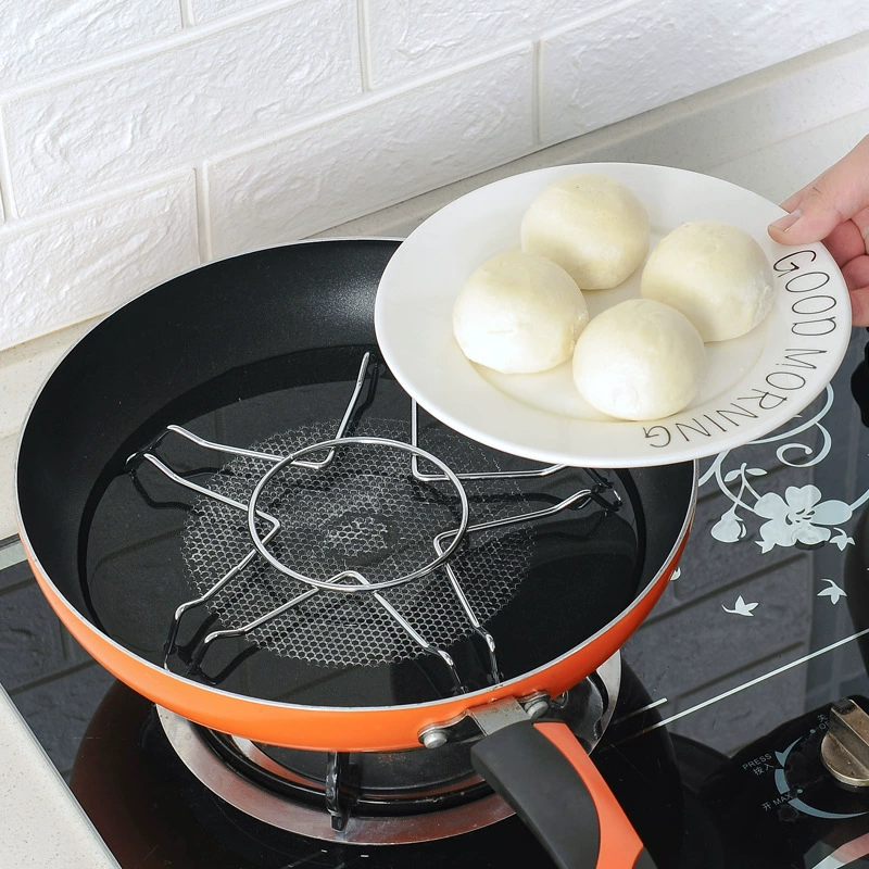 Пароварка из нержавеющей стали Бытовая круглая Пароварка водостойкая пароварка булочка треугольная пароварка решетка Пароварка с высокой ножкой