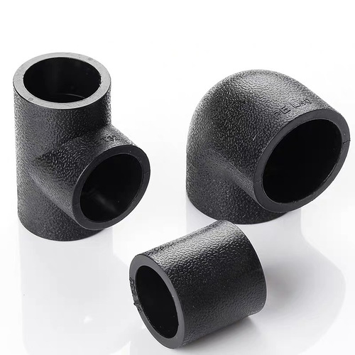 PE pipe fittings, water supply pipes, hot melt joints, black, brand new material, PE direct elbows, tees, full specifications, wholesale