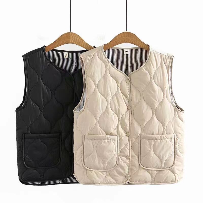 Women's Vest 2026 New Spring, Autumn, and Winter Style, Fleece-Lined, Thickened, Warm Vest for Layering