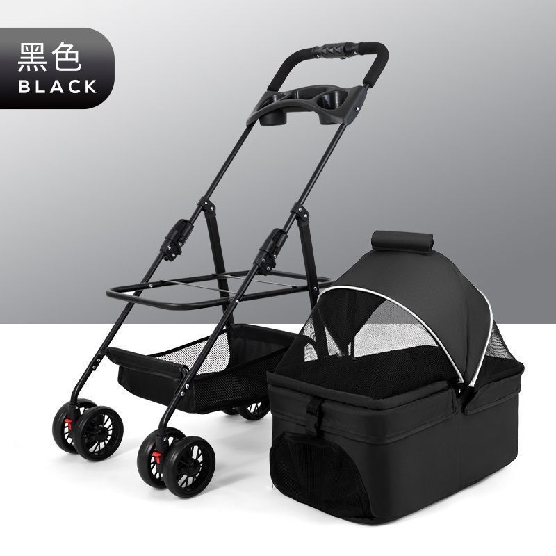 小型宠物猫狗推车儿童宝宝过家家玩具小拉车手推车外出宠物车狗车|undefined