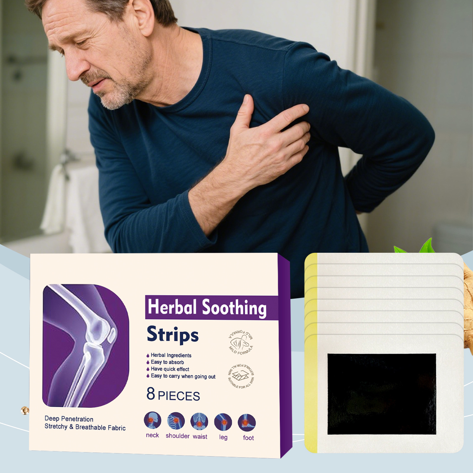 Body Care Patches: Gentle Care, Nourishment, Comfort, Daily Convenience, Portable, Refreshing, Breathable Body Care Patches