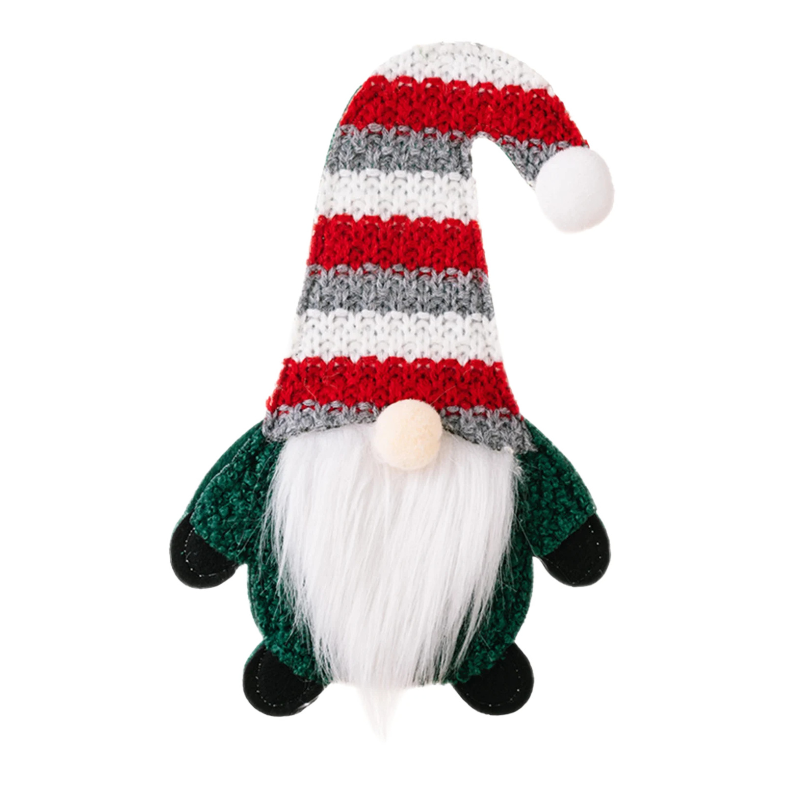 Navidad transfronteriza muñeca sin cara cuchillo y tenedor set decoración de mesa de comedor adorable Rudolph rayas Navidad cuchillo y tenedor set