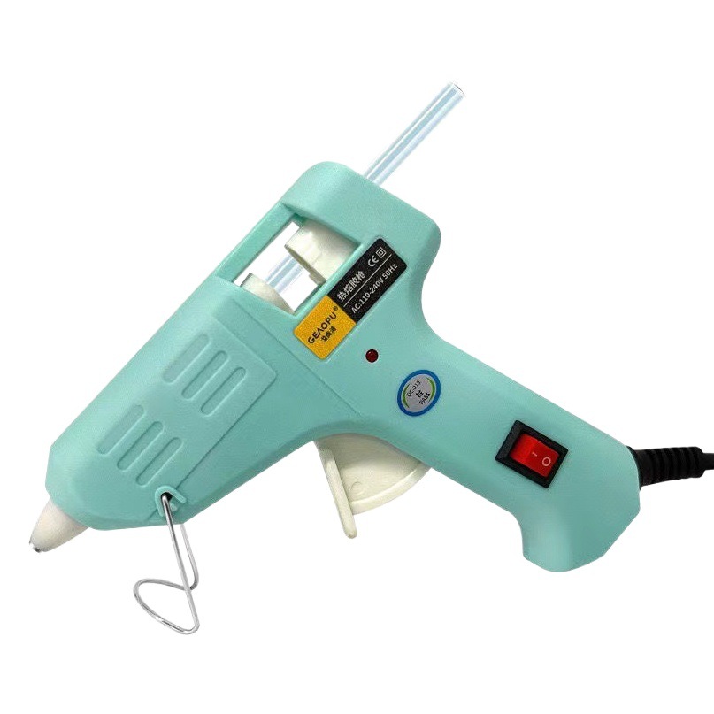 DIY20W pistola de pegamento de fusión en caliente hecha a mano macaron color pistola de pegamento