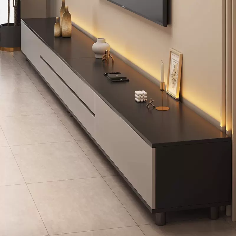 电视柜家用现代简约客厅2025新款落地小户型收纳储物一体电视机柜