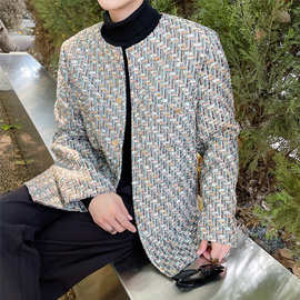 小香系列彩色复古编织面料西服外套夹克上衣A452--6188--5155