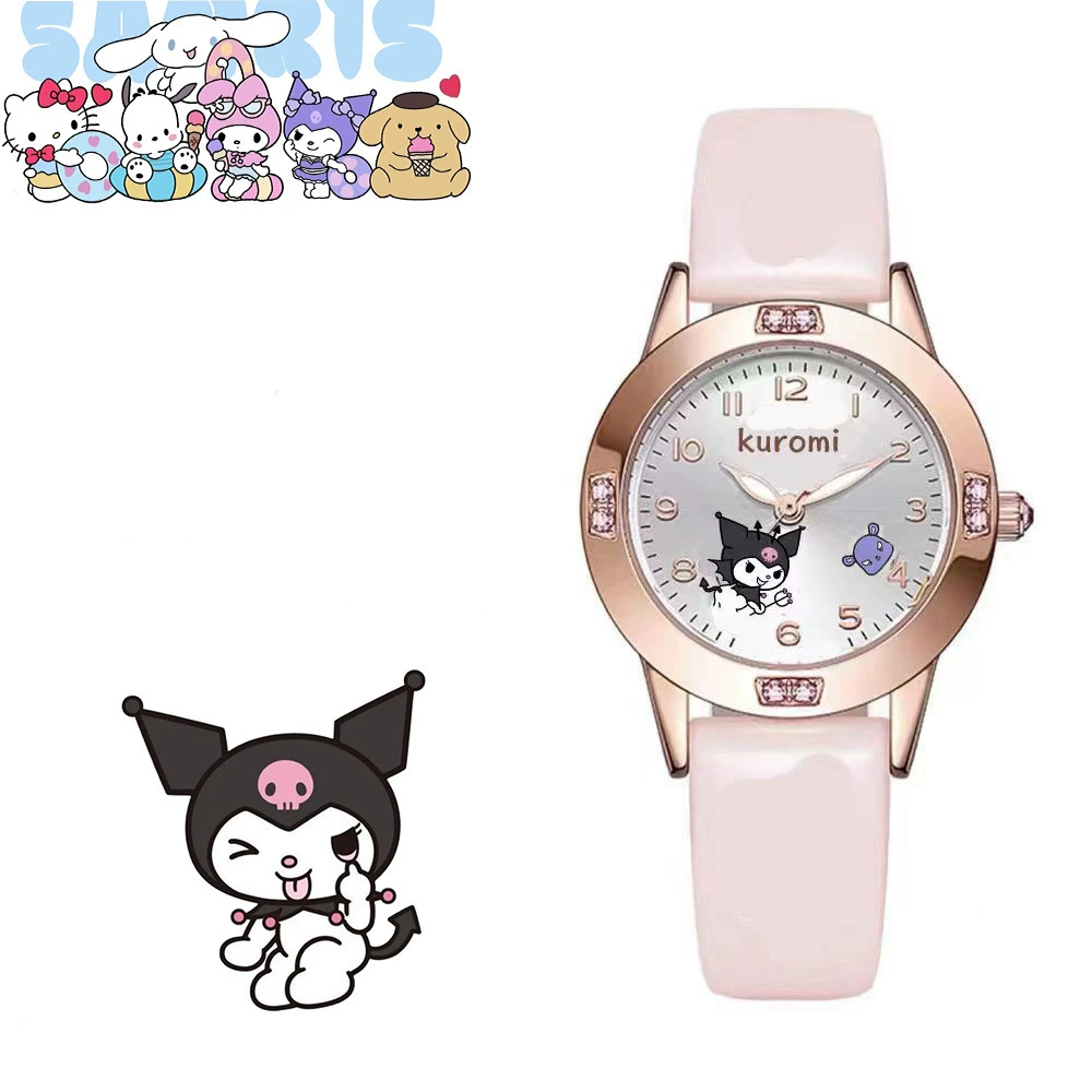 New Cuolomi Jade Gou Dog Sanrio Cute Cartoon Diamond Girl Student Watch Quartz Watch
