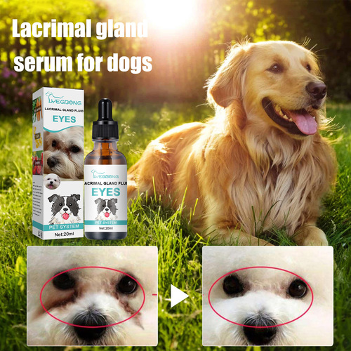 Yegbong Tear Gland Essence for Dogs, Eye Tear Stain Essence for Pets, External Use to Remove Eye Gums for Cats and Dogs