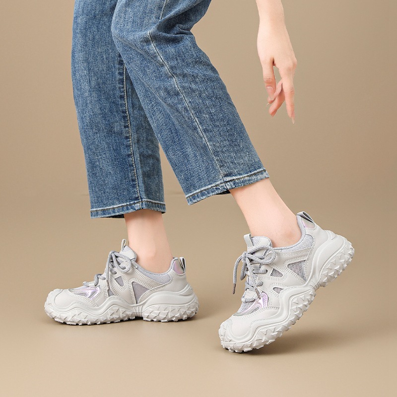 ZHR老爹鞋女2025新款丑萌休闲鞋户外徒步厚底爆款轻便运动登山鞋|undefined