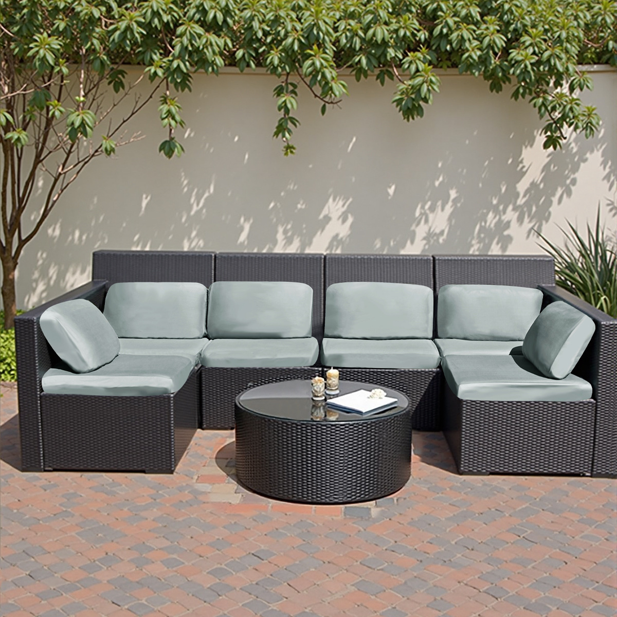 Amazon transfronterizo TPU película impermeable seda seda sofá cojín cubierta de sofá elástico al aire libre cubierta de sofá