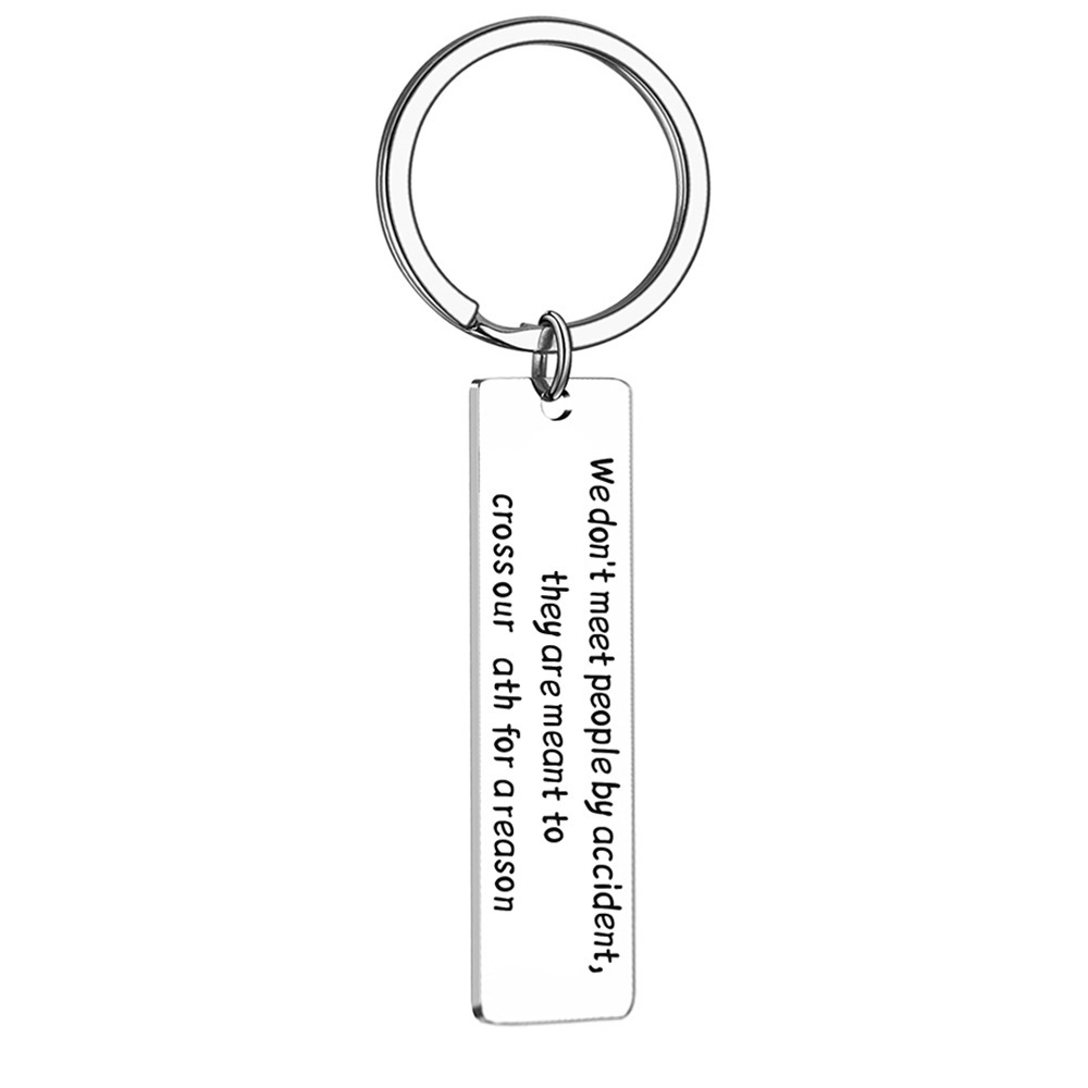 2023 de acero inoxidable llavero Conducción Segura colega jefe renuncia regalo conmemorativo despedida colgante joyería moda