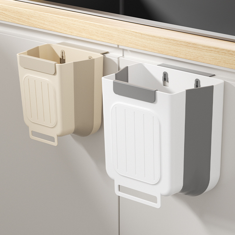 Wall-Mounted Folding Kitchen Trash Can, No Need to Bend Over, for Household Kitchen Waste, Specialized for Cabinet Doors, Bathroom and Toilet Storage Bin Wall-Mounted Folding Kitchen Trash Can, No Need to Bend Over, for Household Kitchen Waste, Specialized for Cabinet Doors, Bathroom and Toilet Storage Bin