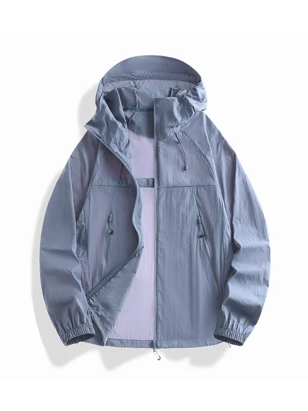 2026 Summer Outdoor Couple's Ice Silk Sun Protection Clothing, Unisex Skin Jacket, Uv Protection, Breathable Sun Protection Clothing