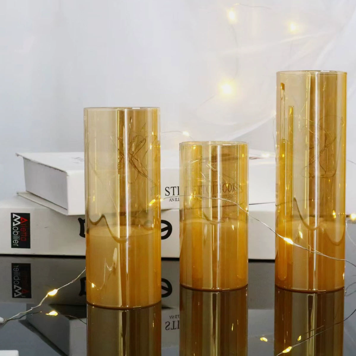 LED электронная свеча-лампа стеклянные очки, LED-бусы свечи для поиска любви, дорожная белая свеча-сюрприз на свадьбу