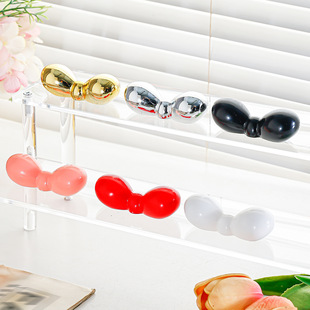 Dopamine Round Head Bow Car Seat Back Hook Temporary Parking Sign Decoration Car Goodies Ins Cream Style