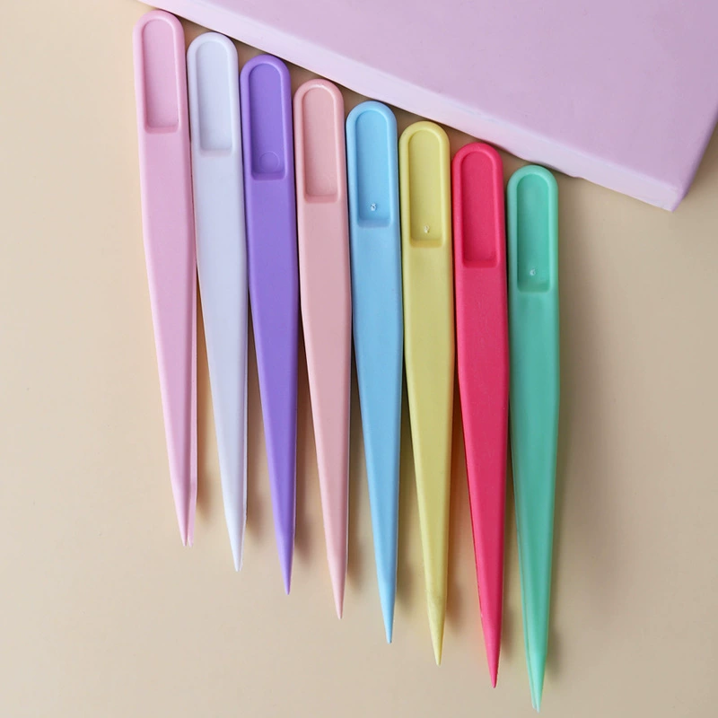 11cm пластиковый пинцет жесткий пинцет DIY инструмент цветной пинцет лента