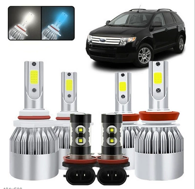 Headlight Set, Front Headlights, Ön faralar - c6-9005-2-pieces-c6-h11-2-pieces-lens-fog-lamp-h11-2-pieces
