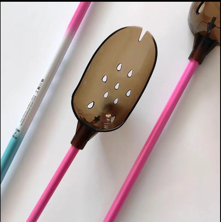 遠投拋餌碳素打窩勺助投器80厘米魚餌撒餌勺頭漁具輕硬餌料勺