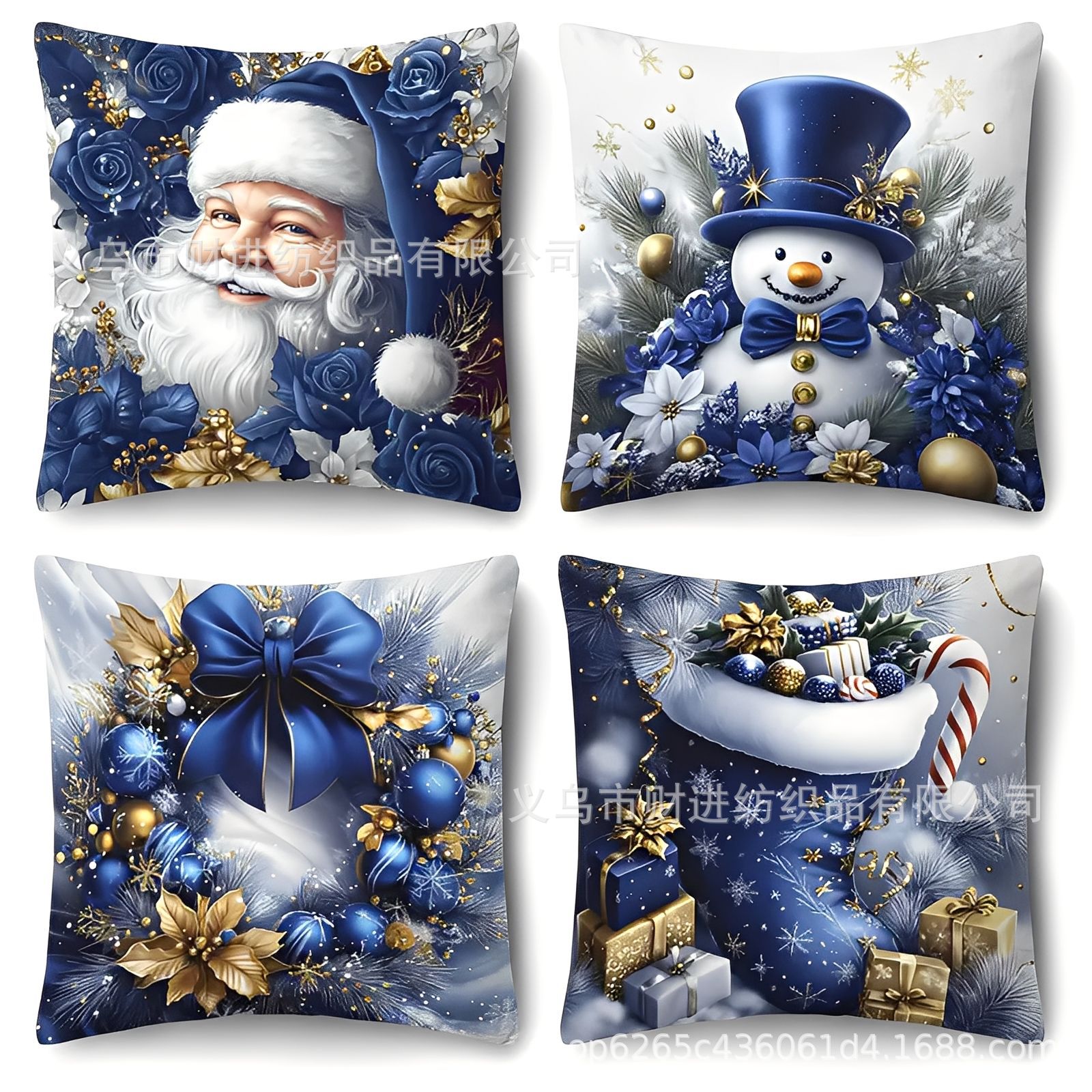 Transfronterizo Temu nueva combinación de Navidad abrazo funda de almohada Amazon casa sofá decoración cojín funda de almohada al por mayor image 20