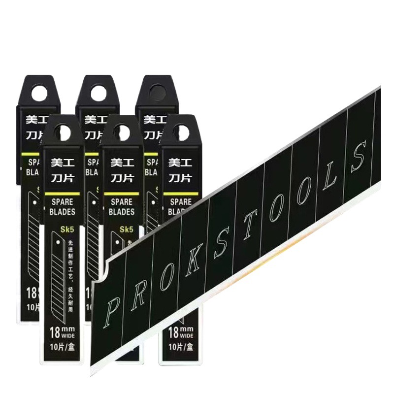 Industrial-grado grande pequeña hoja de cuchillo de arte hoja de cuchillo de corte de papel de oficina hoja de cuchillo de desembalaje 9/18/25mm