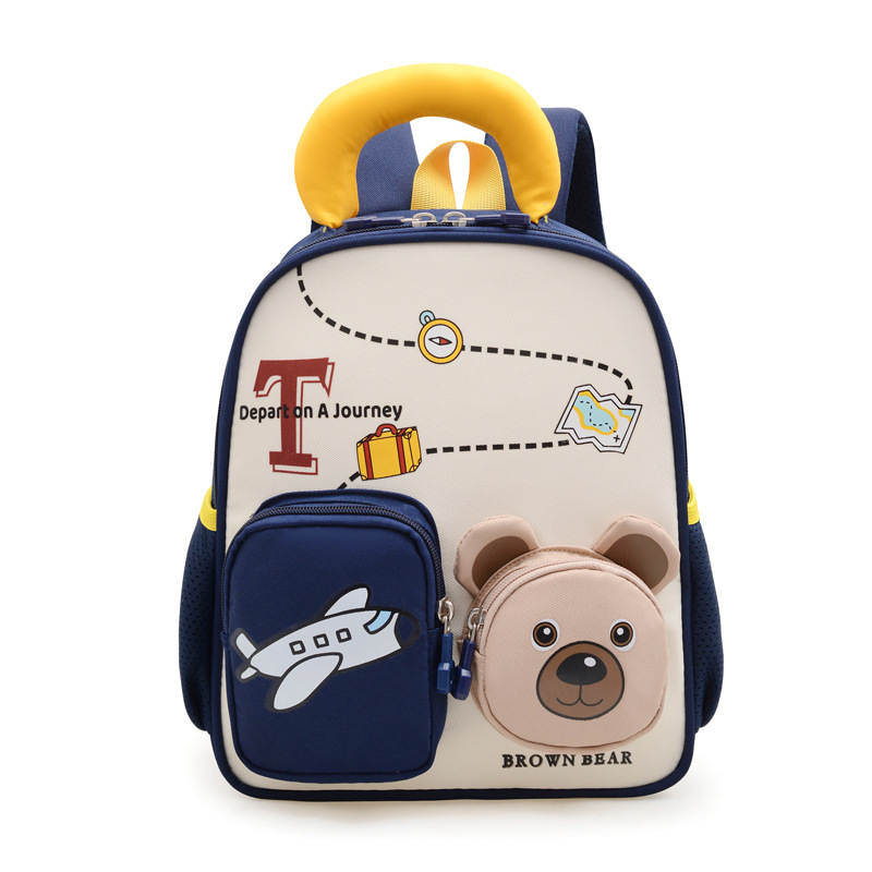 Mochila infantil transfronteriza, mochila transpirable preescolar, mochila escolar de 3 años, 5 años, niños y niñas, mochila pequeña ligera
