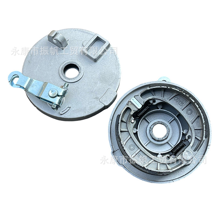 Quad bike accessories: Big Bull shockproof ATV front drum brake disc, brake cover with drum brake friction pad