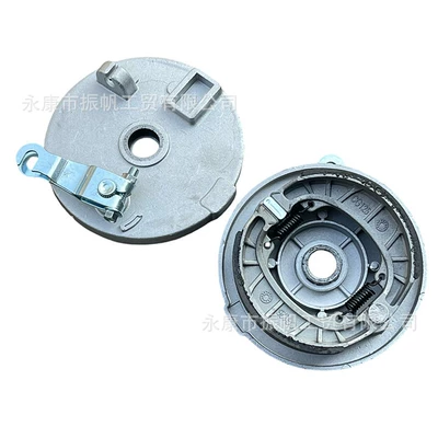 Quad bike accessories: Big Bull shockproof ATV front drum brake disc, brake cover with drum brake friction pad