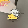 Co -branded authorized Cute Cartoon Puppy Acrylic Terrier Girl Signing Piping Clamp Student Mini PP Folder Wholesale