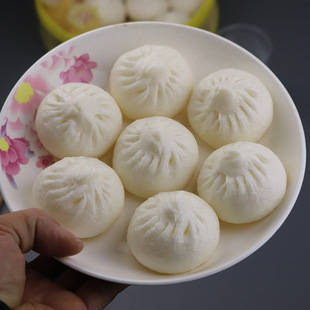 Simulation big steamed stuffed bun fake food model flower roll fried dumpling toy breakfast decoration props steamed stuffed bun decoration