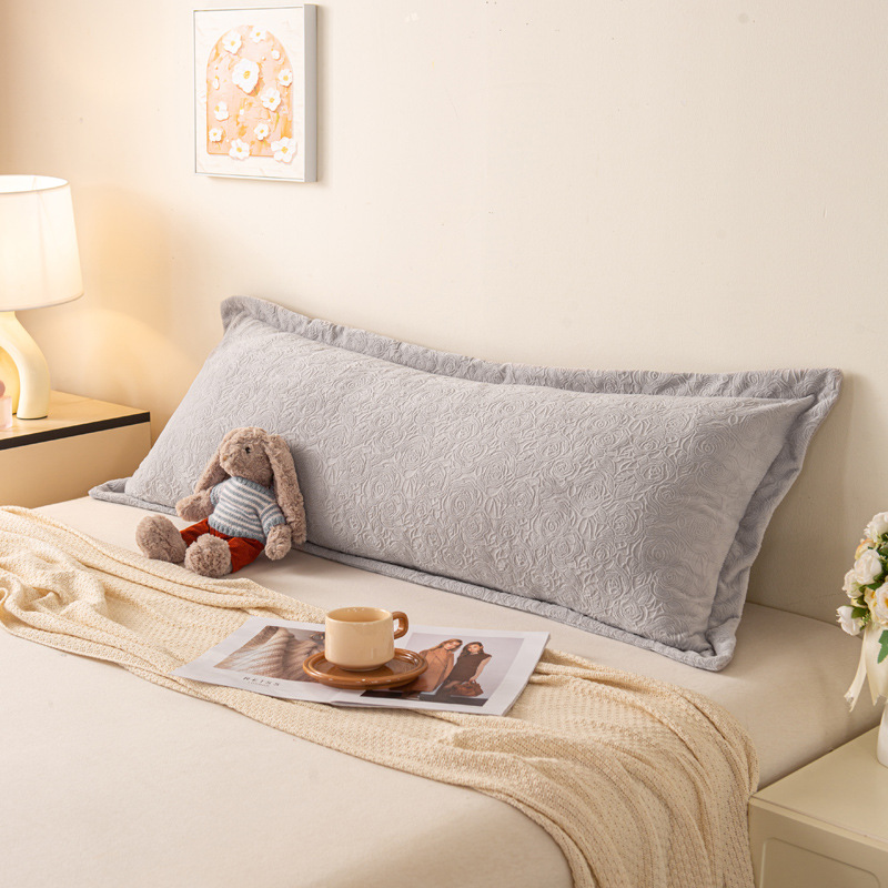 Funda de almohada de terciopelo de leche - Mar de flores - ceniza de ágata