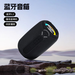 外国貿易新しいサブウーファー Bluetooth スピーカー屋外ポータブルパーティー小型鋼砲カラフルなライト防水スマートスピーカー